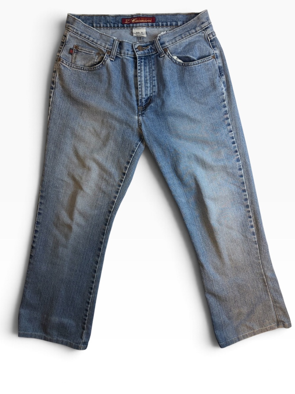 Z. Cavaricci women’s size 10 light wash jeans vintage Y2K relaxed straight leg